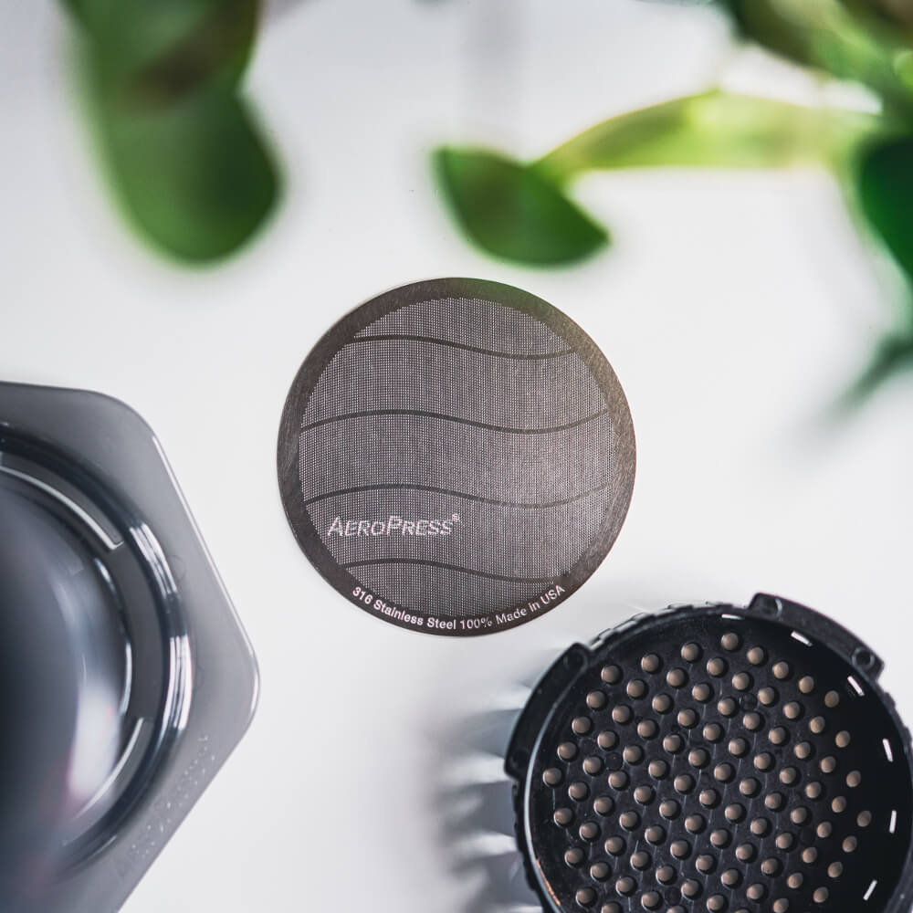 AeroPress Stainless Steel Reusable Filter flat